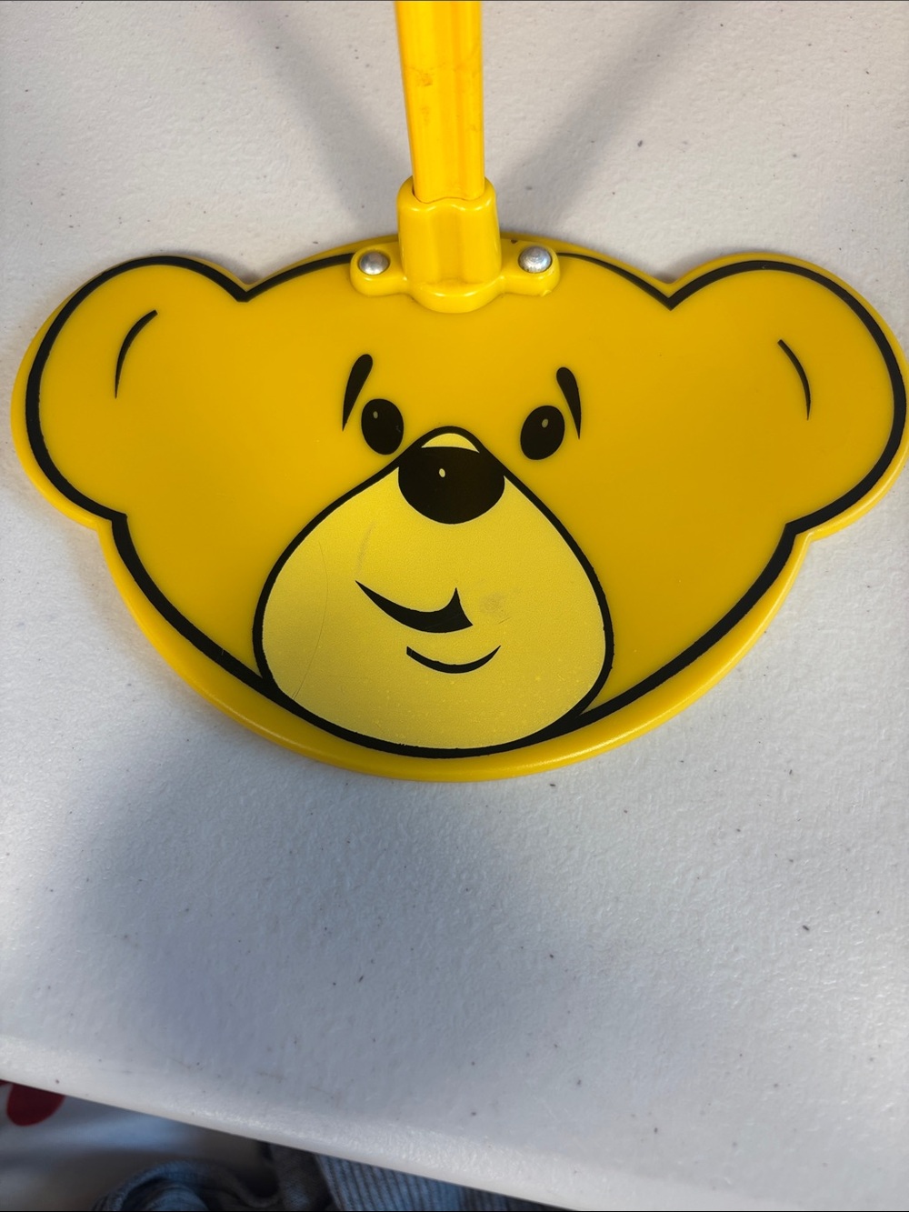 Vintage Build A Bear WorkShop Yellow Bear Face Display Stand Adjustable - Picture 3 of 12